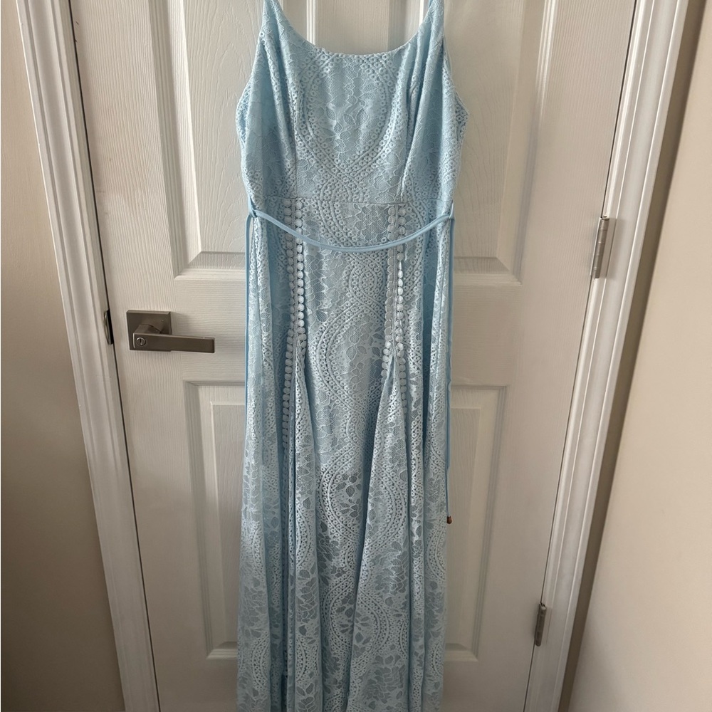 DEAR EMILIA Enchanted Encounters Maxi Dress Baby Blue